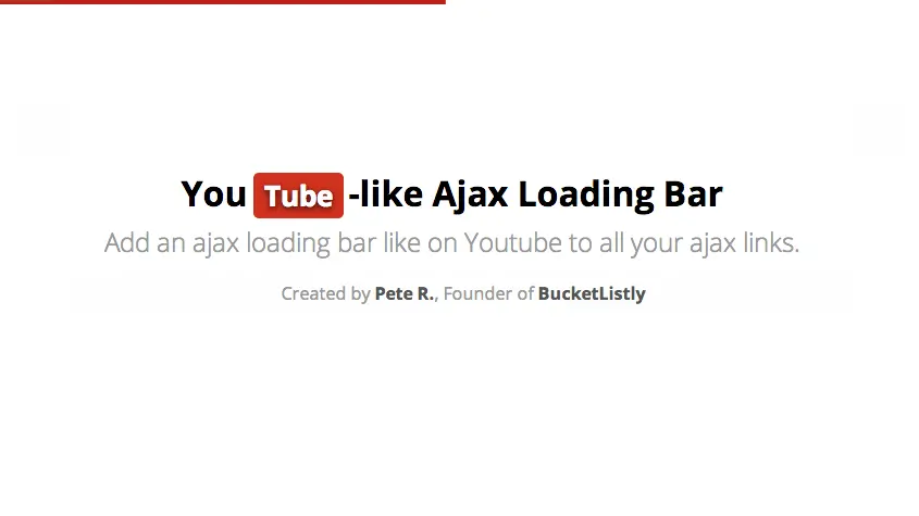 Script Web : Youtube Loading Bar